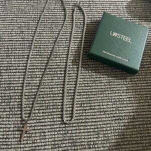 Silver Cross Necklace for Men